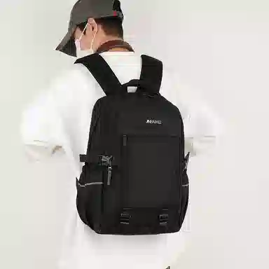 醇龙 大容量电脑背旅行商务扩容大学生 尼龙 双肩包 男款 多色