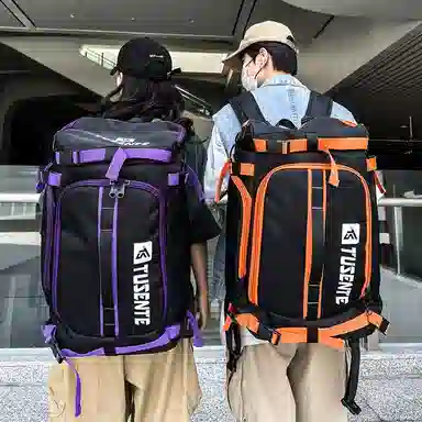 茵初 撞色多功能潮流 牛津布 背包双肩包 男女同款情侣款 多色