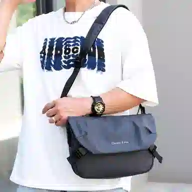 醇龙 机能风百搭简约 尼龙 邮差包单肩包 男款 多色