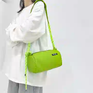 醇龙 休闲防水通勤包 超纤面料 单肩包 常规 男女同款情侣款 白色/黑色/卡其色/绿色