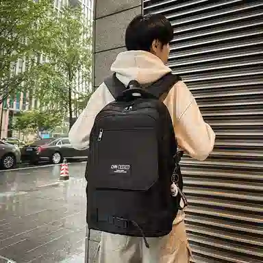 醇龙 百搭撞色旅游减负轻便 尼龙 双肩包 男女同款情侣款 多色