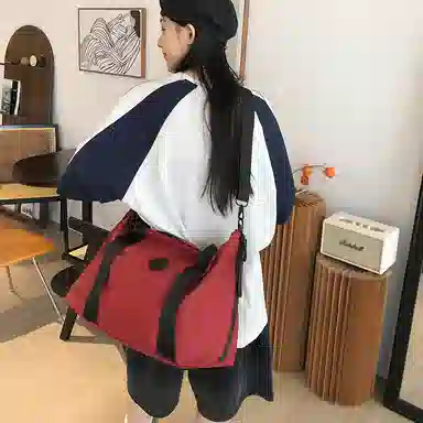 醇龙 轻便出差大容量 尼龙 旅行包 常规 男女同款情侣款 黑/红/粉/灰/蓝