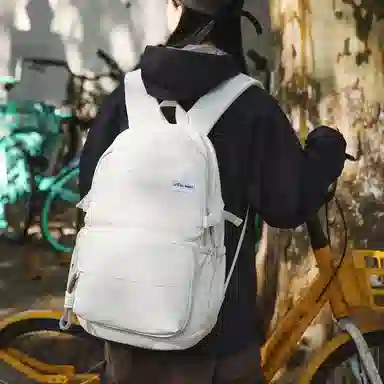 醇龙 时尚简约旅行收纳初高中大学生休闲书包 尼龙 双肩包 常规 男女同款情侣款 多色