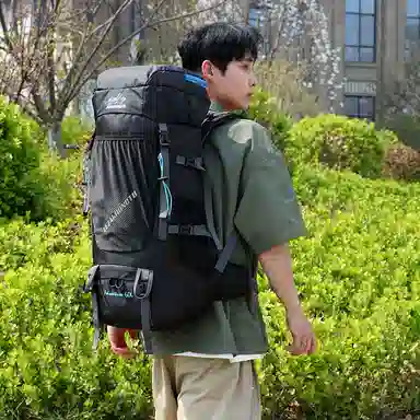 醇龙  大容量户外运动耐磨登山徒步露营 防泼水面料 双肩包 男女同款情侣款 多色