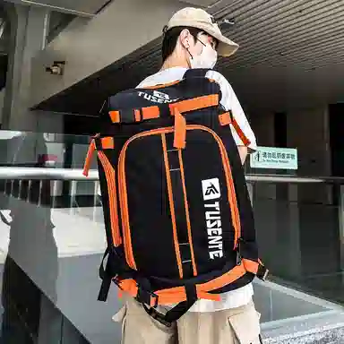 茵初 撞色多功能潮流 牛津布 背包双肩包 男女同款情侣款 多色