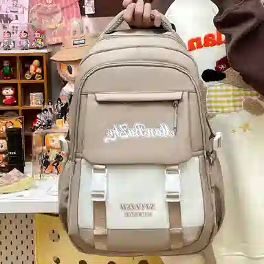 醇龙 减负书包大容量多隔层百搭背包书包 尼龙 双肩包 常规 男女同款情侣款 多色