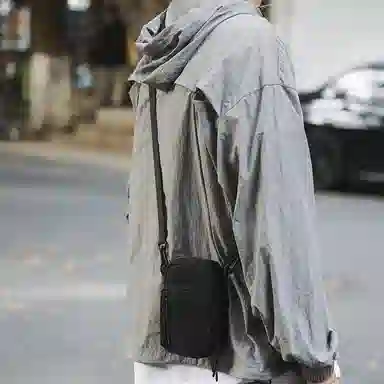 醇龙 潮流休闲 尼龙 手机包 男女同款情侣款 黑色/白色/桔色/绿色