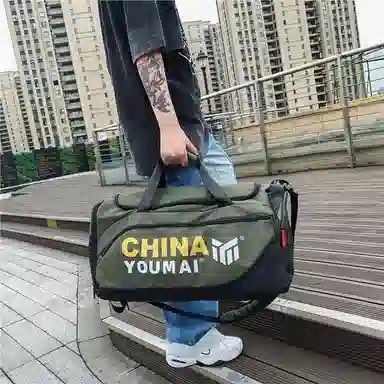 醇龙 小众休闲简约多功能短途旅游时尚百搭 尼龙 旅行包 男女同款情侣款 粉/玫红/卡其/黄/黑/绿