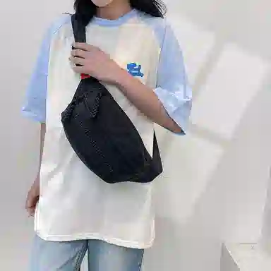 醇龙 小众运动 尼龙 单肩包胸包 常规 男女同款情侣款 蓝/黑/白/绿/红