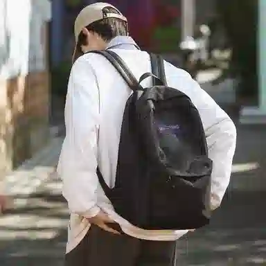 醇龙  男女通用多色尼龙书包学生简约百搭双肩包包潮学院风旅行背包