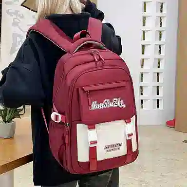 醇龙 减负书包大容量多隔层百搭背包书包 尼龙 双肩包 常规 男女同款情侣款 多色