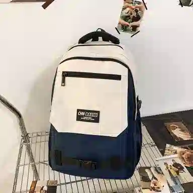 醇龙 百搭撞色旅游减负轻便 尼龙 双肩包 男女同款情侣款 多色