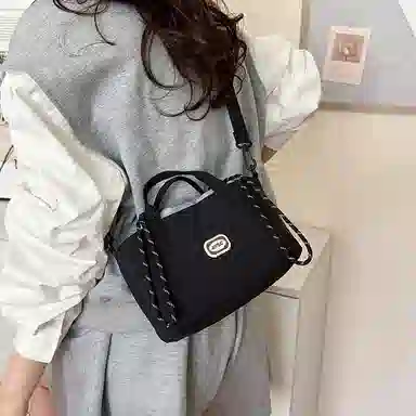 醇龙 百搭轻便时尚通勤小包休闲抽绳 尼龙 手提包 常规 男女同款情侣款 多色