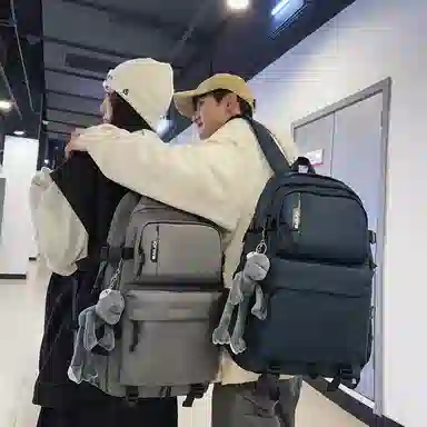 醇龙 尼龙 男女通用 多色 拉链开合大容量 双肩包