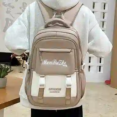 醇龙 减负书包大容量多隔层百搭背包书包 尼龙 双肩包 常规 男女同款情侣款 多色