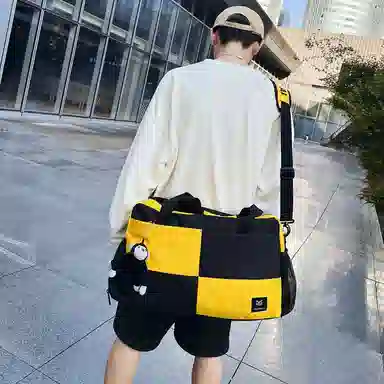 醇龙 大容量多用轻便干湿分离 牛津布 单肩包 男女同款情侣款 黑/蓝/青绿/红/白/粉/黄/紫