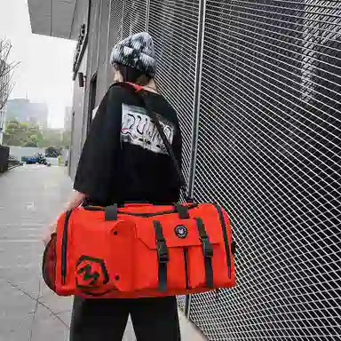 醇龙 大容量多功能干湿分离带独立鞋仓 牛津布 旅行包 男女同款情侣款 黑/黄/灰/白/紫/粉/青绿/桔红