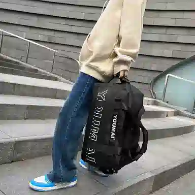 醇龙 大容量 干湿分离 短途便携 尼龙 单肩旅行包 常规 男女同款情侣款 黑/粉/黄/卡其/绿/红