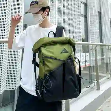 醇龙 旅行轻便大容量潮牌徒步运动背包学生书包 牛津布 双肩包 男女同款情侣款 多色