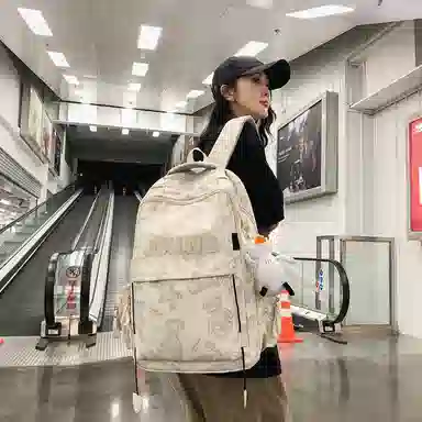 醇龙  尼龙男女通用多色大容量双肩包