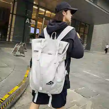 醇龙 大容量篮球潮牌运动旅行背包旅游包 牛津布 双肩包 常规 男女同款情侣款 黑色/灰色