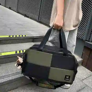 醇龙 大容量干湿分离时尚 尼龙 单肩包 男女同款情侣款 黑/红/黄/卡其/青绿/军绿/粉