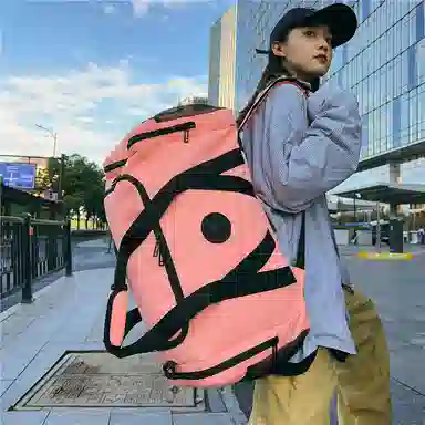 醇龙 大容量多功能干湿分离 牛津布 旅行包 男女同款情侣款 黑/红/灰/白/青绿/粉/黄/紫