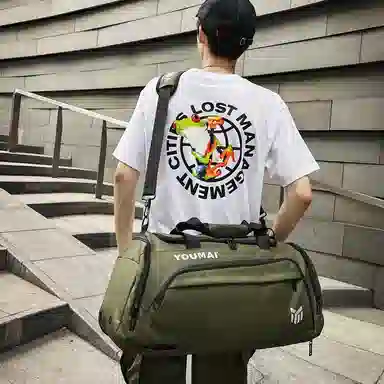 醇龙 简约休闲 多功能 大容量 干湿分离 牛津布 旅行包 男女同款情侣款 多色