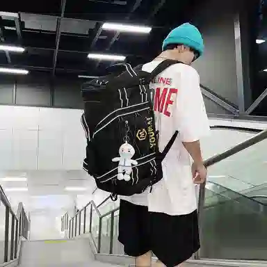 醇龙 多功能大容量轻便 尼龙 旅行包 男女同款情侣款 黄/卡其/粉/黑/白/青绿/蓝