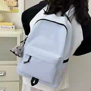 醇龙 纯色简约时尚百搭 尼龙 双肩包 男女同款情侣款 多色