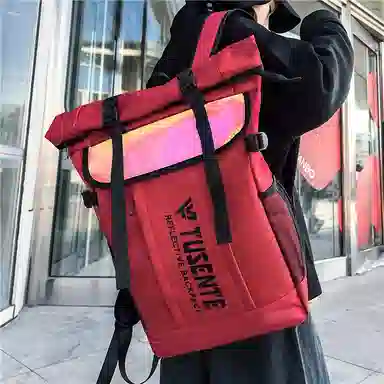 醇龙  男女通用多色牛津布旅行炫彩双肩包大容量电脑背包学生书包