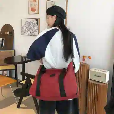 醇龙 轻便出差大容量 尼龙 旅行包 常规 男女同款情侣款 黑/红/粉/灰/蓝