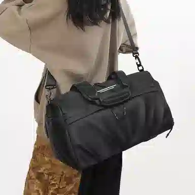 醇龙 大容量百搭 牛津布 旅行包 常规 男女同款情侣款 黑色/灰色