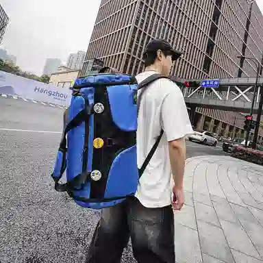 醇龙 大容量干湿分离多功能 尼龙 旅行包 男女同款情侣款 黑/黄/卡其/粉/军绿/青绿/蓝