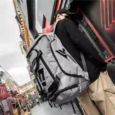 醇龙 多功能双肩大容量 牛津纺 旅行包 常规 男女同款情侣款 黑/红/灰