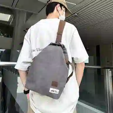 醇龙 日系复古潮流简约时尚高级 帆布 胸包 常规 男女同款情侣款 多色