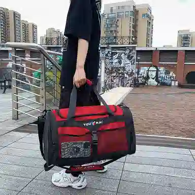 醇龙 多功能大容量干湿分离 尼龙 旅行包 常规 男女同款情侣款 黑色/红色/黄色/粉色/绿色/卡其色