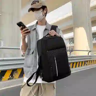 醇龙 牛津布 大容量休闲时尚 双肩包 男女同款情侣款 多色