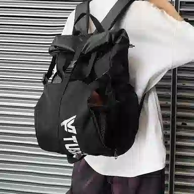 醇龙 休闲百搭潮牌运动 牛津布 双肩包 男女同款情侣款 深灰/浅灰/黑/红