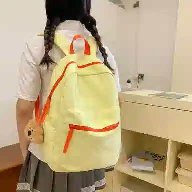 醇龙 男女通用 多色 尼龙 百搭通勤撞色大容量 双肩包