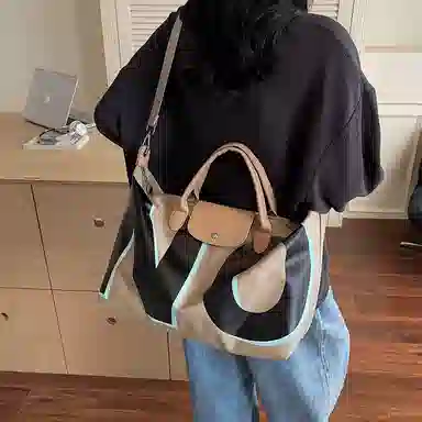 醇龙 大容量短途出差通勤字母 尼龙 旅行包 男女同款情侣款 多色