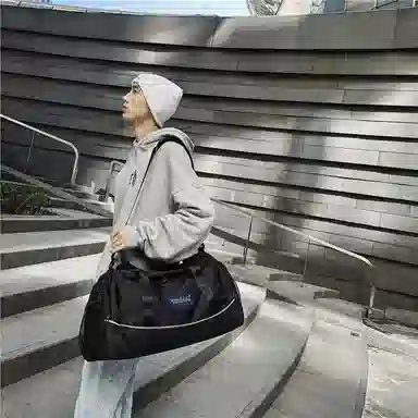 醇龙 干湿分离多用简约休闲 尼龙 旅行包 男女同款情侣款 卡其/黄/红/黑/粉/绿/蓝