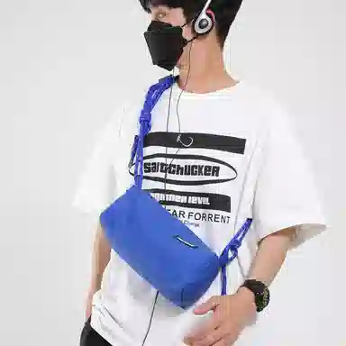 醇龙 休闲百搭学生个性洋气时尚 牛津布 男女同款情侣款 斜挎包 多色