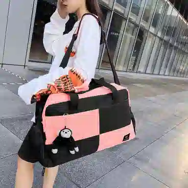 醇龙 大容量多用轻便干湿分离 牛津布 单肩包 男女同款情侣款 黑/蓝/青绿/红/白/粉/黄/紫