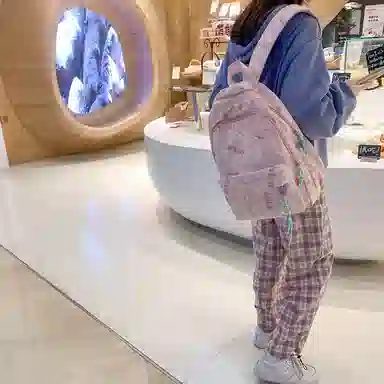 醇龙 韩版潮流涂鸦大容量耐用颜值 尼龙 双肩包 常规 女款 多色