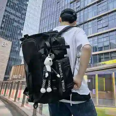 醇龙 多功能大容量干湿分离多功能 尼龙布 旅行包 男女同款情侣款 黑/青绿/军绿/红/黄/卡其/粉