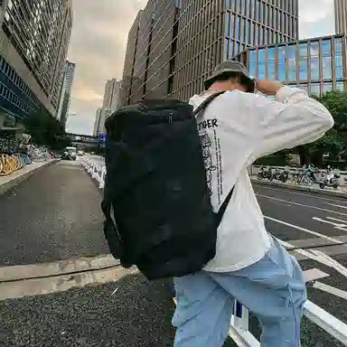 醇龙 大容量多功能干湿分离 牛津布 旅行包 男女同款情侣款 黑/红/灰/白/青绿/粉/黄/紫