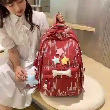 醇龙 百搭简约大容量减负旅行 双肩包 尼龙 女款 多色