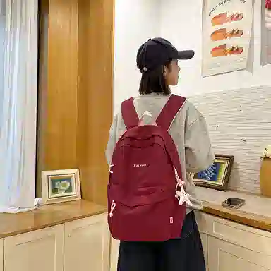 醇龙 原宿潮流简约小众书包日常轻便通勤 尼龙 双肩包 常规 女款 多色