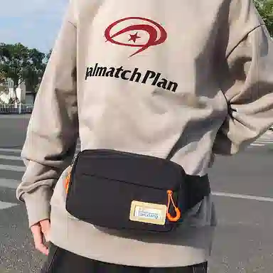 醇龙 休闲百搭潮流 尼龙 胸包 常规 男女同款情侣款 白色/棕色/黑色/卡其色